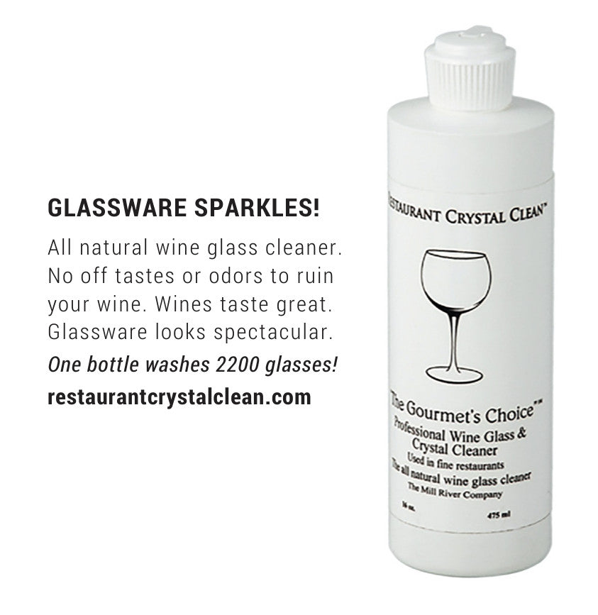 Restaurant Crystal Clean® Wine Glass Cleaning Liquid